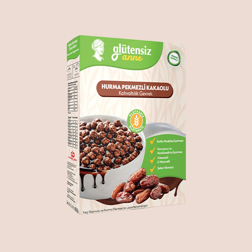 Hurma Pekmezli Kakaolu Kahvaltılık Gevrek